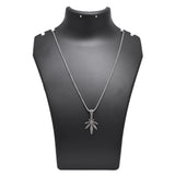 Cannabis leaf Pendant 925 Sterling Silver