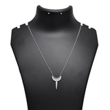 Starry Night Crescent Moon Pendant 925 Sterling Silver