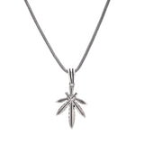 Cannabis leaf Pendant 925 Sterling Silver