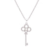 Sparkling Key Pendant - 925 Sterling Silver