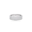Diamond Band with Pavé Setting