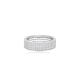 Diamond Band with Pavé Setting