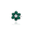 Emerald Bloom Cocktail Ring