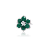 Emerald Bloom Cocktail Ring