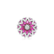 Ruby Diamond Floral Cluster Ring