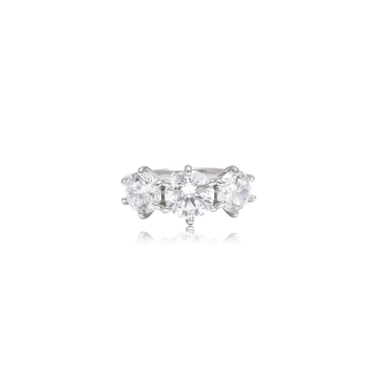 Three Stone Statement Ring