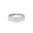 Unisex Silver Ring – Classic Textured Band