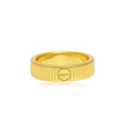 Unisex Gold Ring – Classic Textured Band