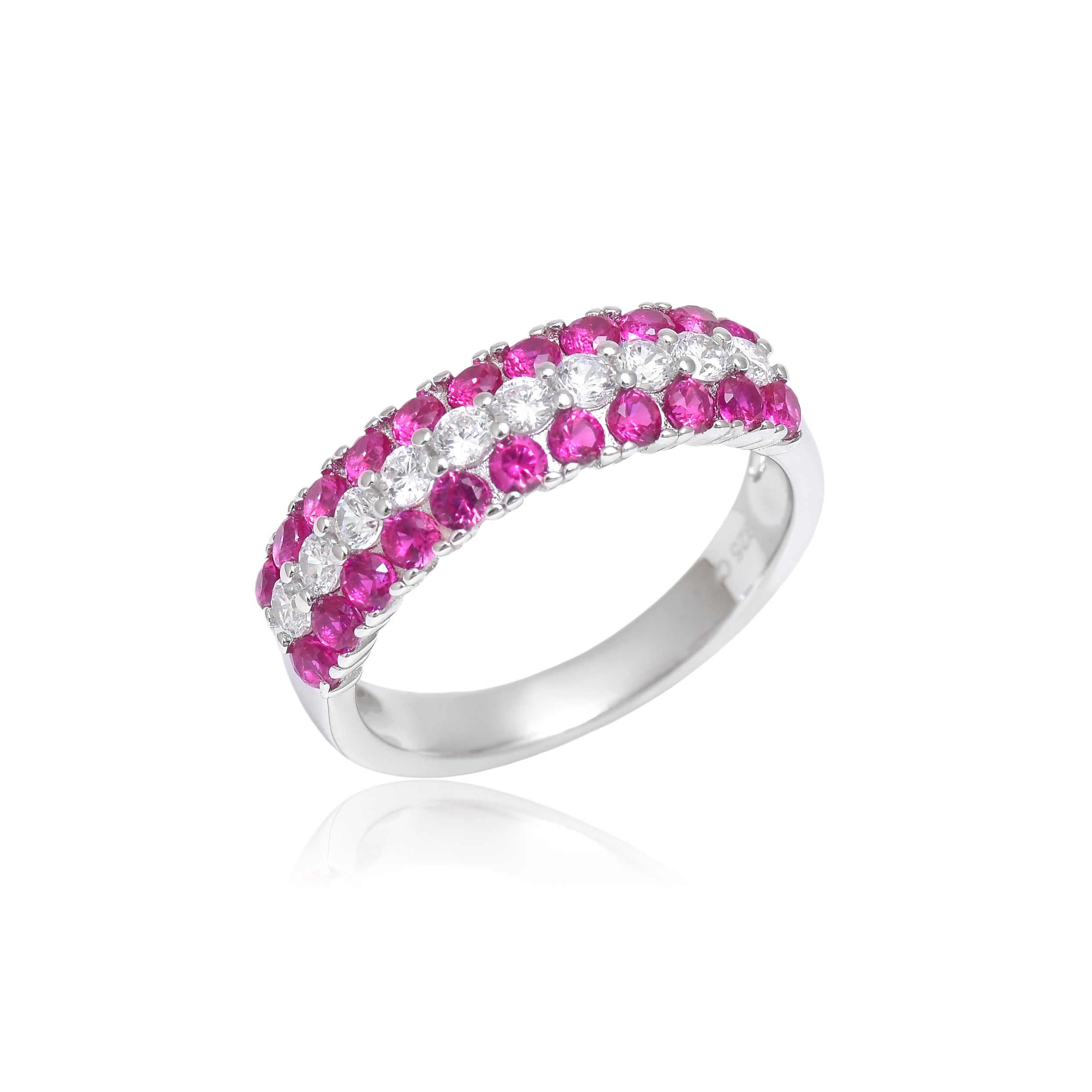  Ruby and Diamond Eternity Band
