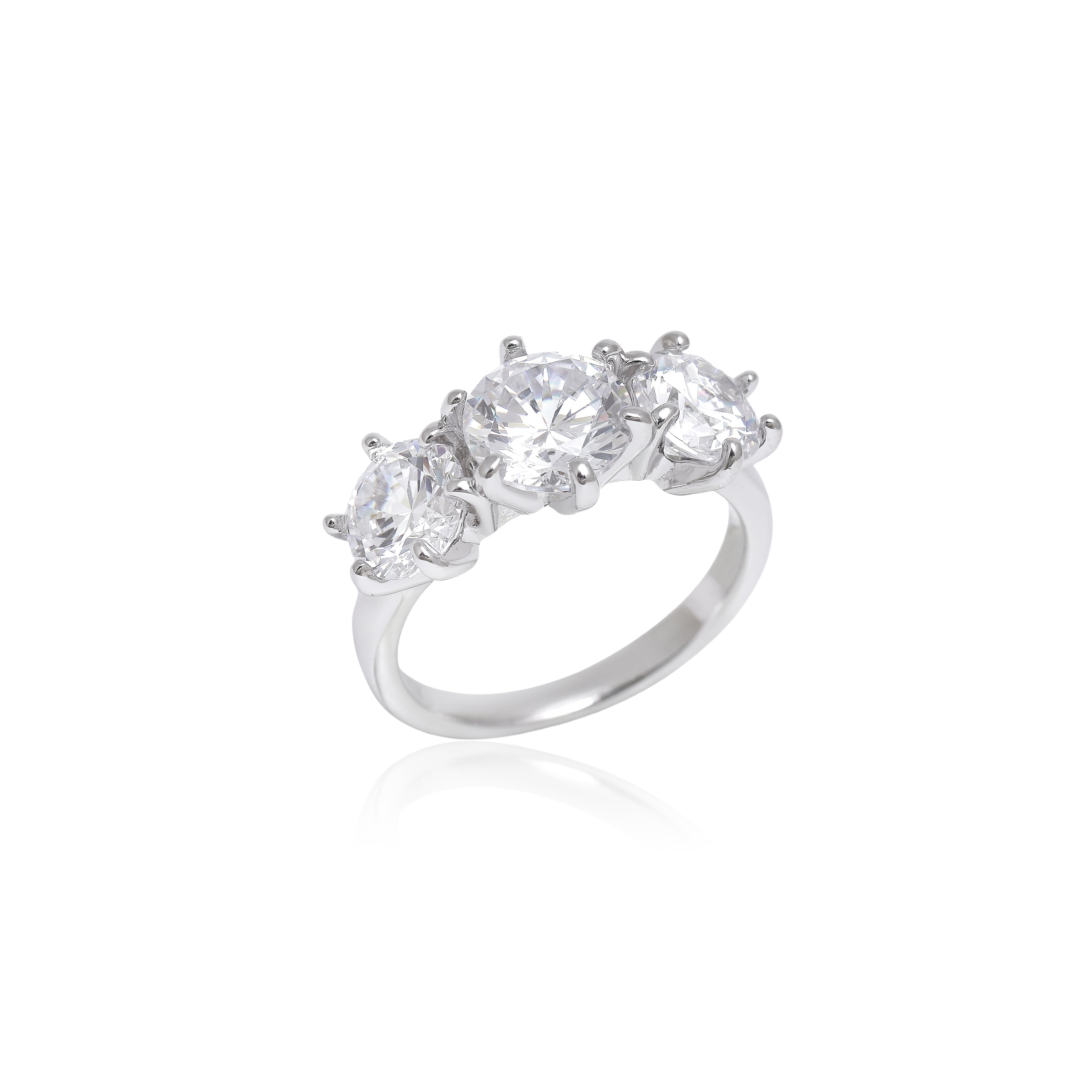 Three Stone Statement Ring