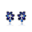 Flower Stud Earrings in Sterling Silver