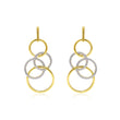 Gold Circle Drop Earrings