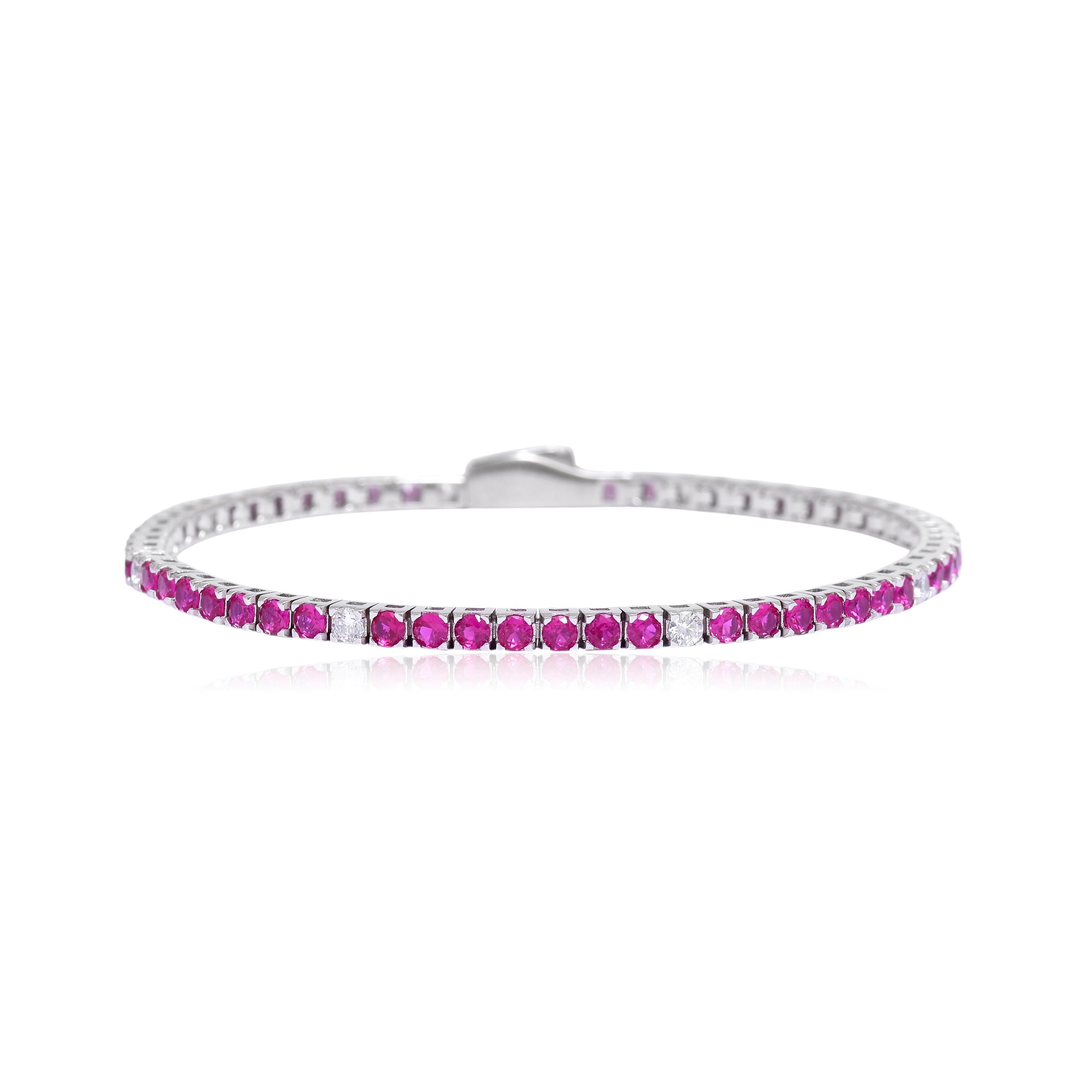 Classic Pink Tennis Bracelet