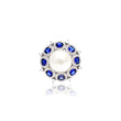 Vintage Pearl Sapphire Cocktail Ring in Sterling Silver