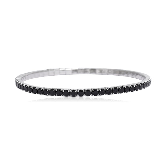 Black Stone elastic Stretch Bracelet