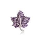 Violet Leaf Brooch