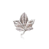 Violet Leaf Brooch