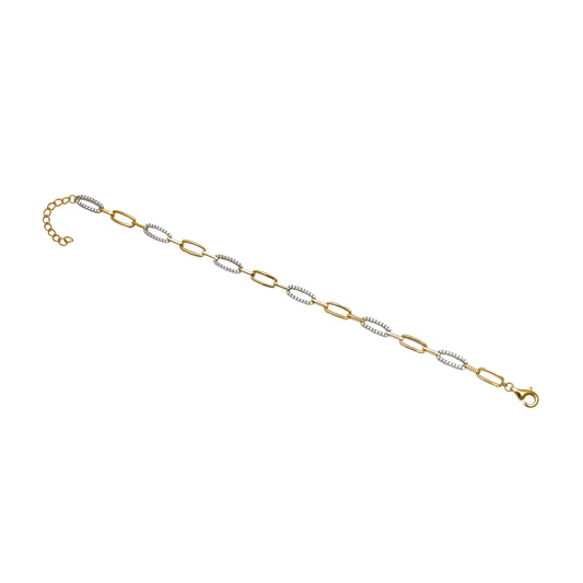 Contemporary Oval Chain Bracelet