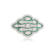 Art Deco Cascade Sterling Silver Brooch