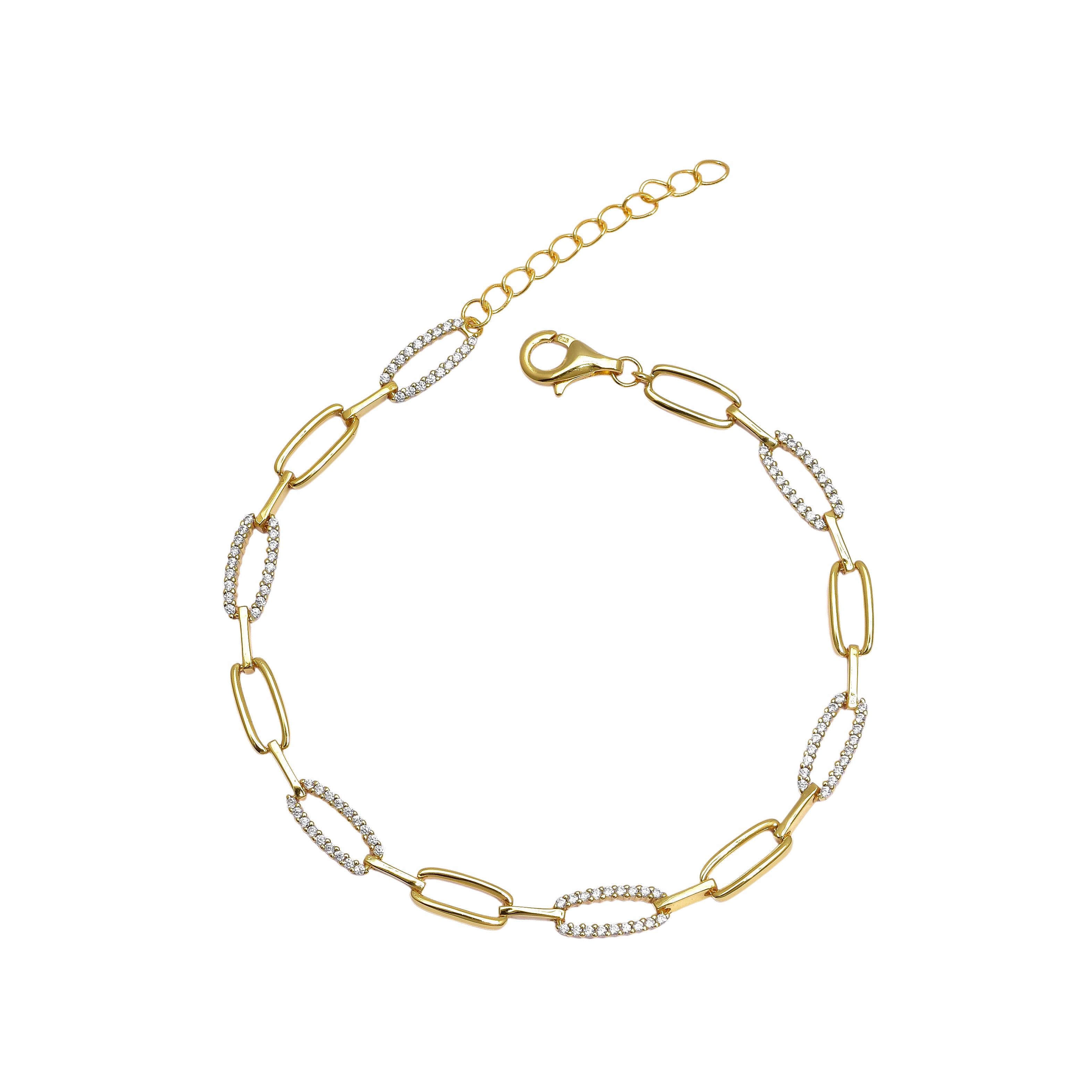 Contemporary Oval Chain Bracelet