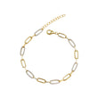 Contemporary Oval Chain Bracelet