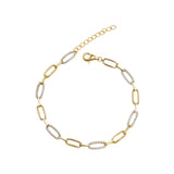 Contemporary Oval Chain Bracelet