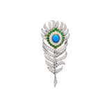 Peacock Feather Brooch