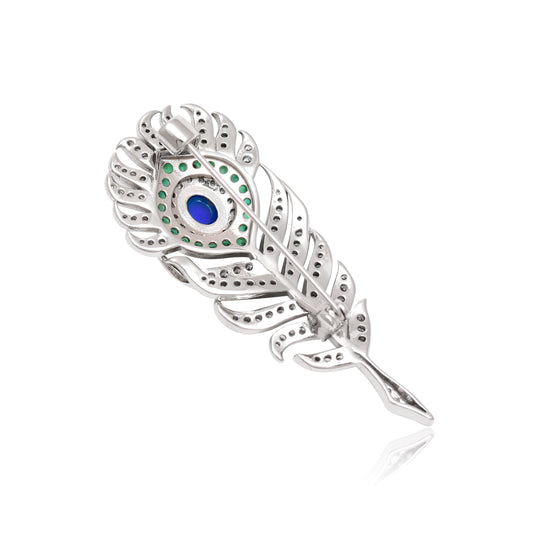 Peacock Feather Brooch