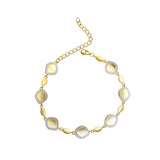 Modern Pavé Halo Bracelet