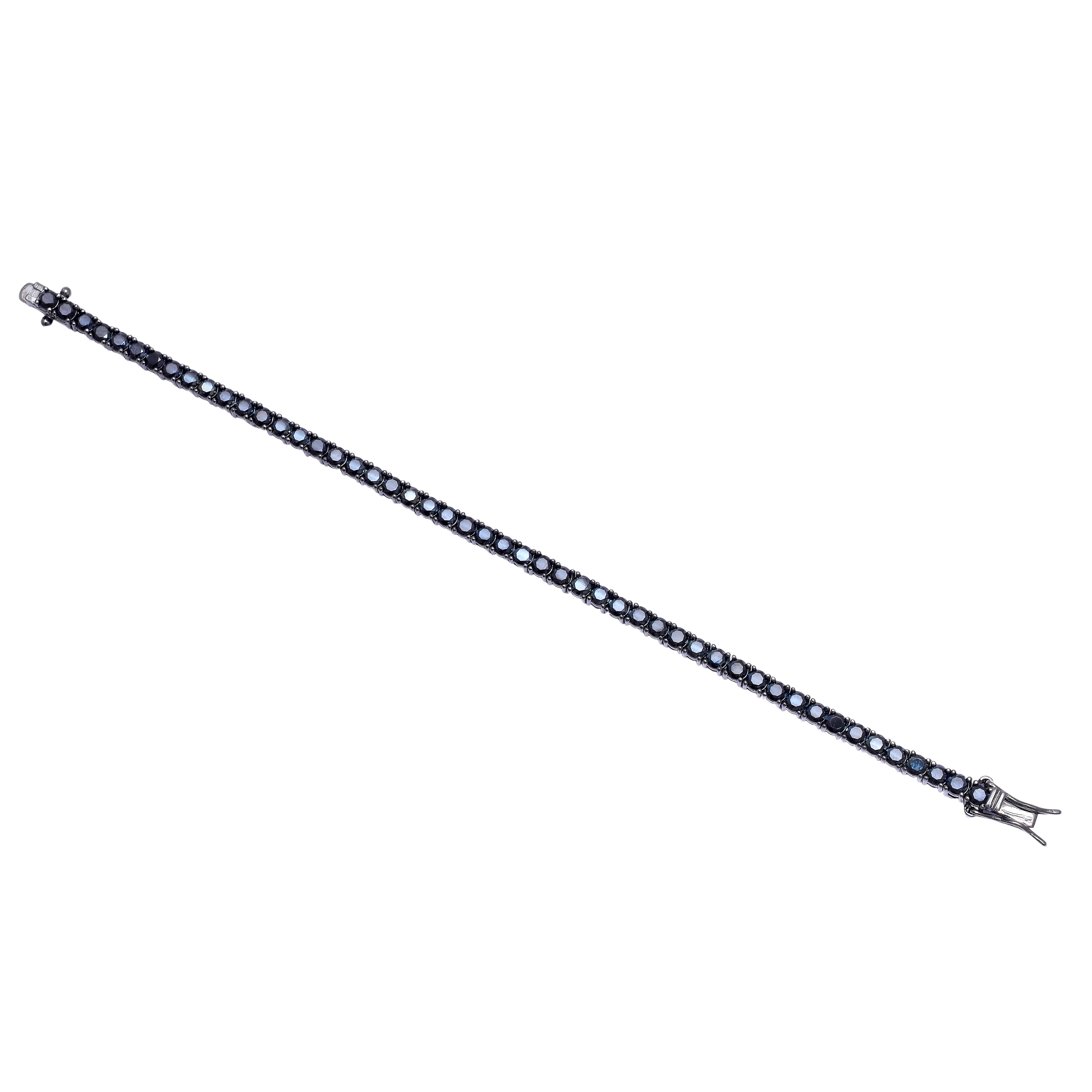 Deep Blue Tennis Bracelet