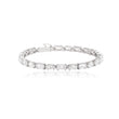 Classic Shine Emerald-Cut & Round Tennis Bracelet