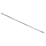 Pink Sapphire  Tennis Bracelet