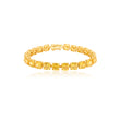 Classic Yellow Gem Tennis Bracelet in 925 Silver