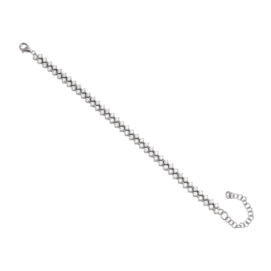 Classic Shine Chevron Tennis Bracelet