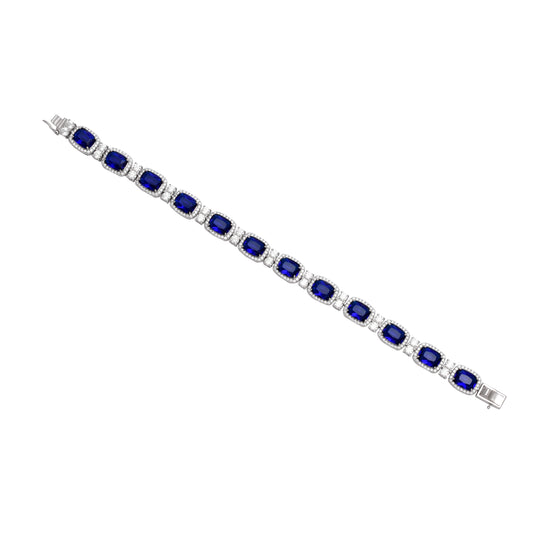 Midnight Luxe Blue Sterling Silver Bracelet