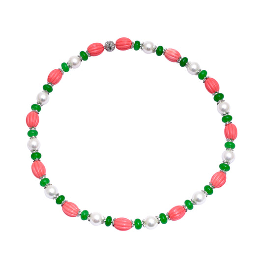Multicolor Bead Statement Necklace