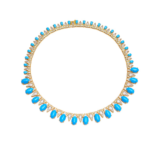 Turquoise Statement  Necklace