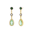 Emerald Glow  Dangling Earrings