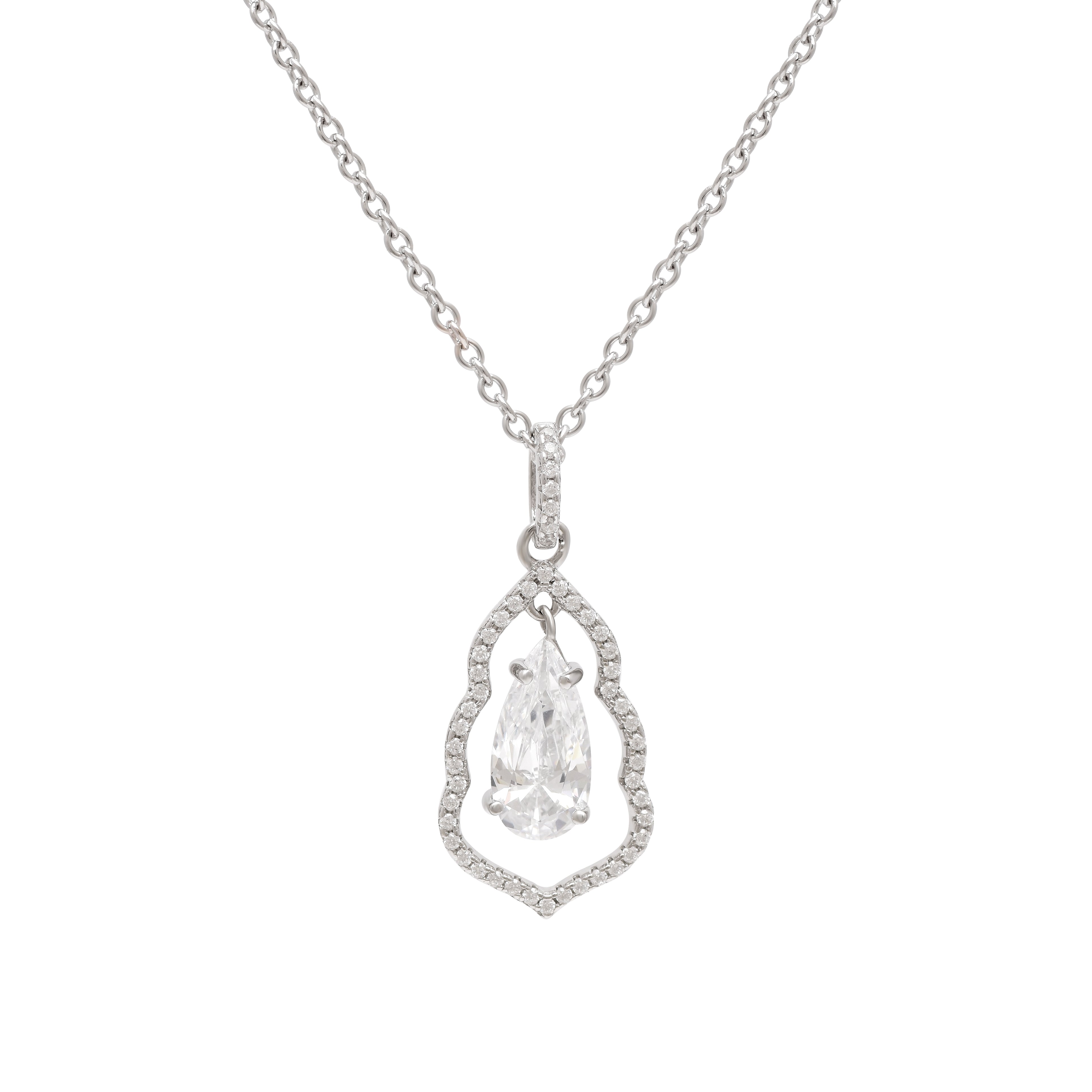Ruby Trillium Chain Pendant