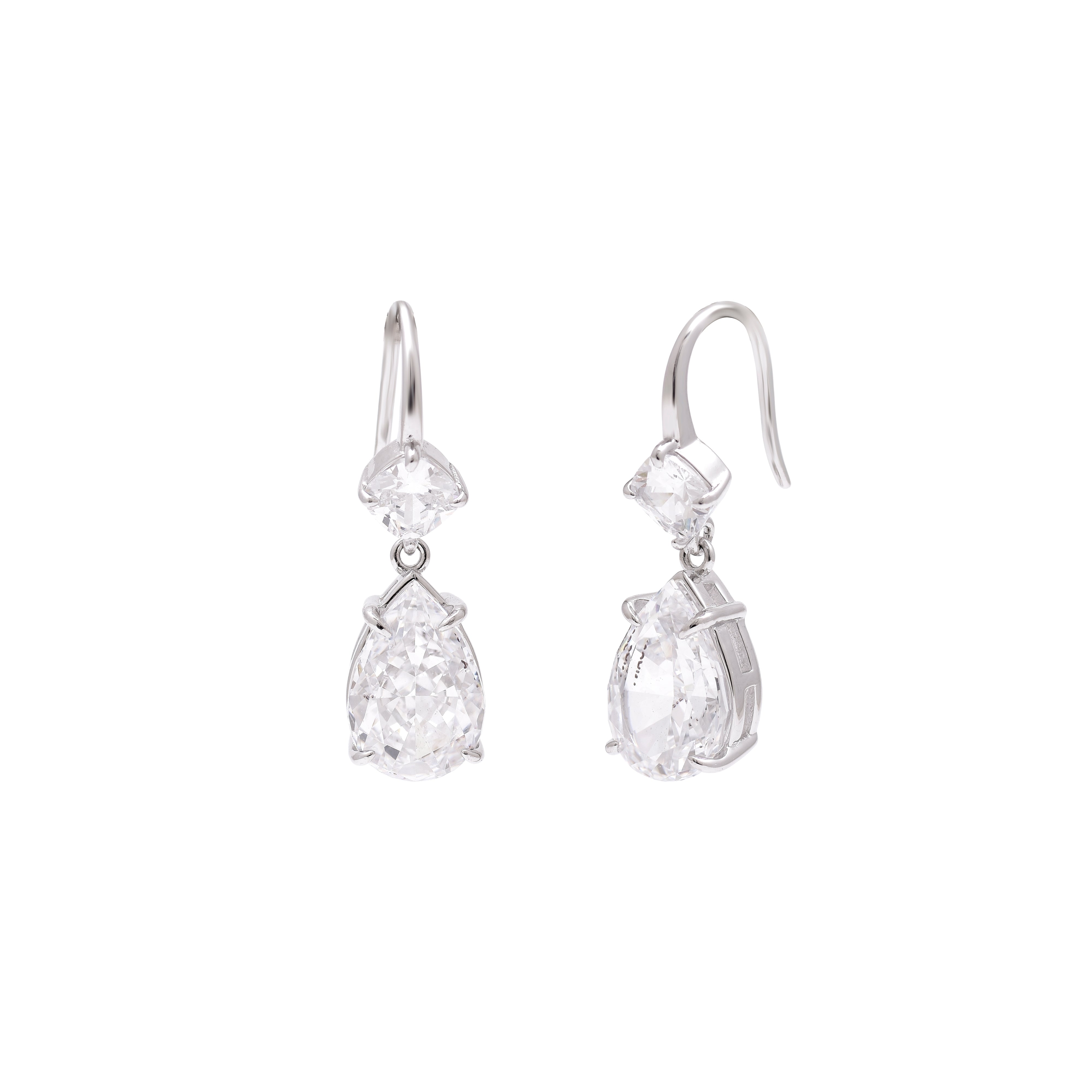 Classic Shine Pear Drop Earrings