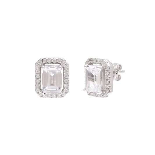 Emerald Cut Classic Studs