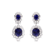 Midnight Elegance Sterling Silver Earrings