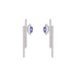 Geometric Marquise Sterling Silver Earrings