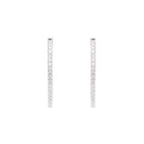 Classic Shine Oval Sparkle Hoops