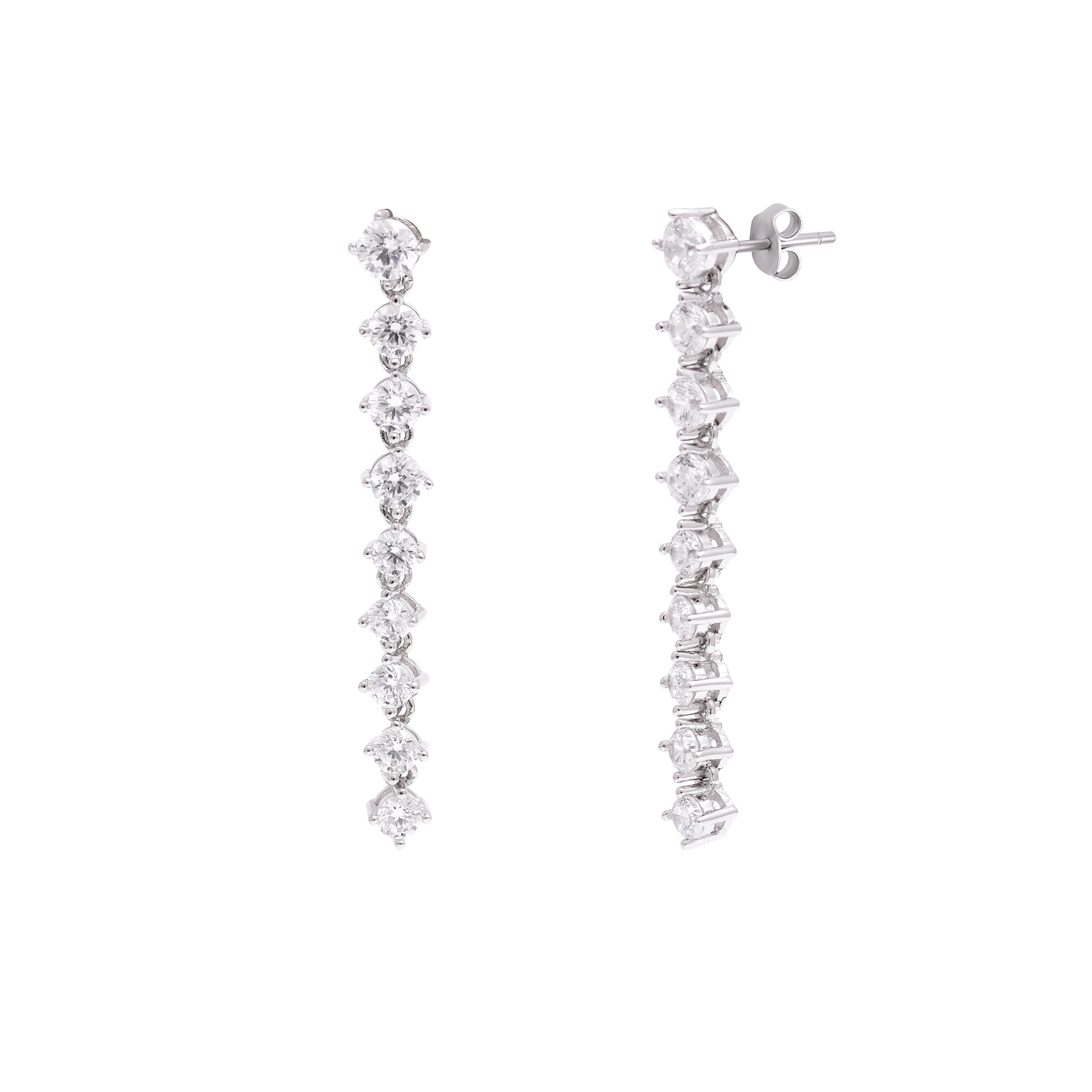 Classic Shine Linear Drop Earrings