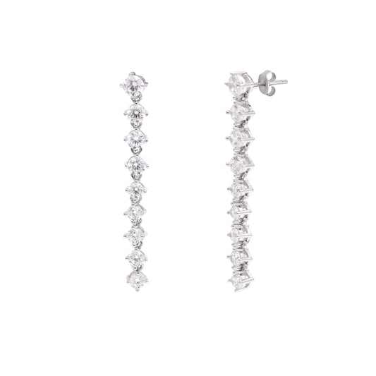 Classic Shine Linear Drop Earrings