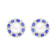 Blue Aura Pearl Sterling Silver Earrings