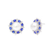 Blue Aura Pearl Sterling Silver Earrings