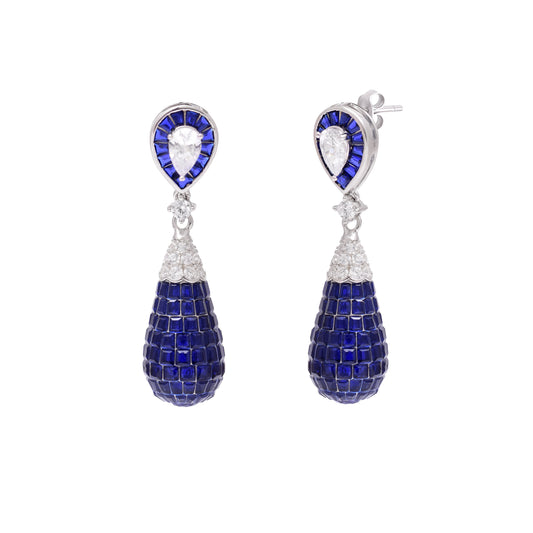 Radiant Drop Sterling Silver Earrings