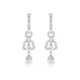 Chandelier Pearl Sterling Silver Earrings